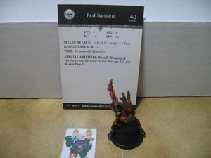 =Dungeons and Dragons D&D DRAGONEYE Red Samurai 58/60 mit Karte= - Bild 1 von 1