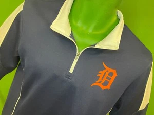 MLB Detroit Tigers Majestic 1/4 Cremallera Pullover Top Juvenil Grande 14-16 - Imagen 1 de 6