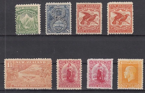 MZ20706/ NEW ZEALAND - 1900 / 1915 MINT MH SEMI MODERN SELECTION - CV 315 $ Cover