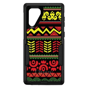 OtterBox Commuter para Galaxy Note (elige modelo) negro amarillo rojo azteca tribal - Imagen 1 de 15