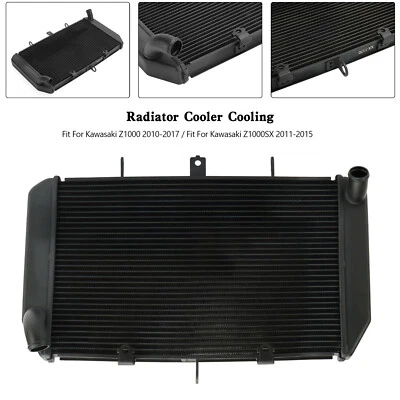 Aluminum Radiator Cooling Cooler For Kawasaki Z1000 SX 2010-2017 - Image 1 of 4