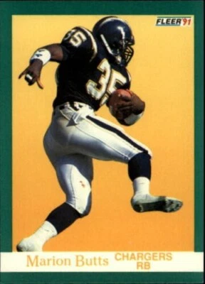 1991 Fleer Football Card #171 Marion Butts - Image 1 of 2