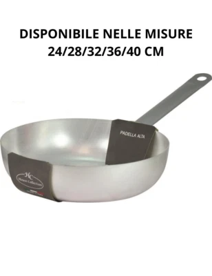 PADELLA GRAN CHEF ALTA - ALLUMINIO - ANTIADERENTE - 24 / 28 / 32 / 36 / 40 CM - Immagine 1 di 3