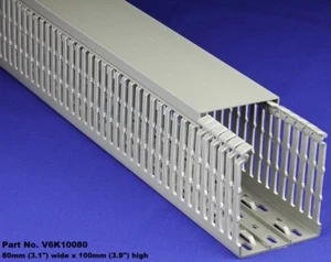 8 Sets von 3"x4"x2m grau High Density Verdrahtungskanälen und Abdeckungen - UL/CE/CSA - Bild 1 von 5