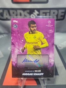 Ansgar Knauff Topps 2021 x Steve Aoki’s Futbol Festival PInk Auto Rookie /25 - Picture 1 of 3