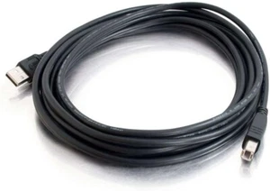 Cable USB C2G, Cable USB 2.0, Cable USB A a B, 9,84 Pies (3 Metros) Negro 28103 - Imagen 1 de 3