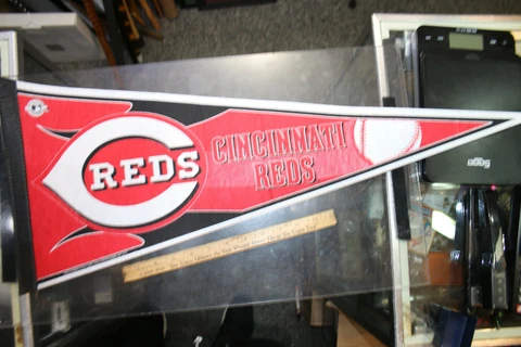 Cincinnati Reds Baseball Pennant  JSH Cover