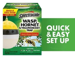 Spectracide Wasp, Hornet and Yellowjacket Trap, Quick-Drown Formula, 1 Count - Picture 1 of 9