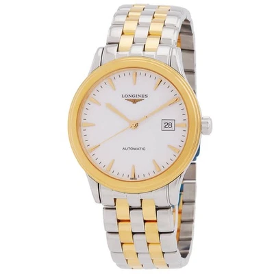 Reloj Longines Flagship Automático Esfera Blanca Dos Tonos Unisex L4.984.3.22.7 Foto 1 de 3