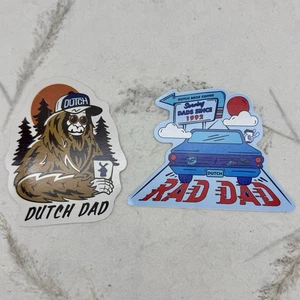 Dutch Bros Coffee Stickers Bigfoot Sasquatch June 15 2025 + RAD DAD Lot 2 - Picture 1 of 6