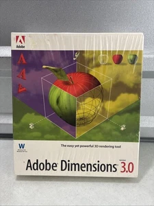 ADOBE Dimensions 3.0 Software Retail Version Windows *NEW/sealed - Picture 1 of 6