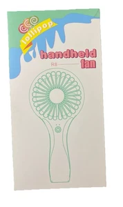 Mini Handheld USB Rechargeable Fan Lollipop R8 Personal Portable Fan Blue - Picture 1 of 3
