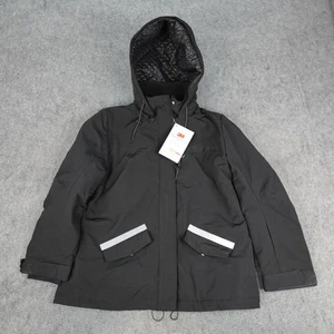 Hurley Jacket Womens Large Black 3M Thinsulate Snowboard Ski Coat Flurry Snow - Picture 1 of 18