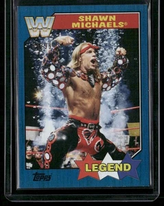 2017 Topps WWE Heritage #94 Shawn Michaels Blue #/99 - Picture 1 of 2