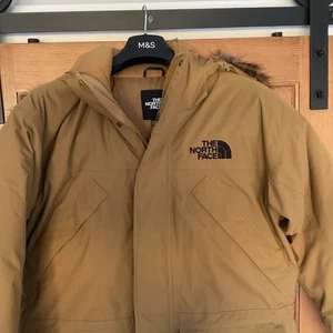 Mens Excellent North Face Down Filled Coat Parka Coat Size Medium - Picture 1 of 12
