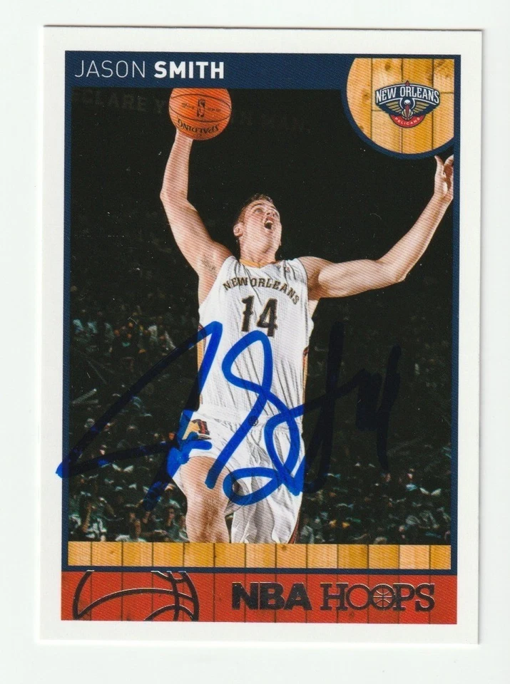 杰森·史密斯签名 2013-14 帕尼尼 NBA Hoops 卡签名鹈鹕亲笔签名正品认证 — 第 1/1 张图片