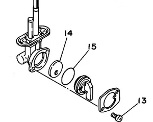 YAMAHA PETCOCK LEVER GASKET SEAL Raptor Grizzly YFM660 YFM600 3AJ-24534-00-00 - Picture 1 of 2