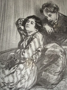 Litografia Gavarni / " i Partecipi - Picture 1 of 1