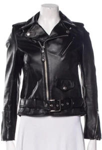 Schott NYC 137w Perfecto Black Leather Jacket, Womens Small Excellent 118 618 - Picture 1 of 12