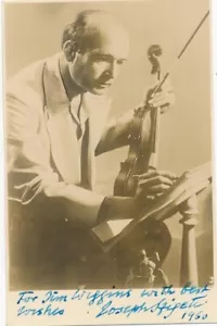 Fotografía firmada vintage de Joseph Szigeti (violinista húngaro) - Imagen 1 de 1