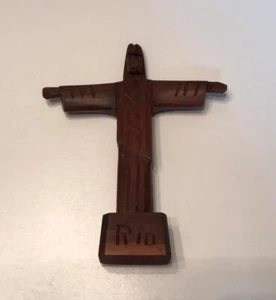 Preowned Hand Carved Christ the Redeemer from Rio Large 9.5" - Picture 1 of 7