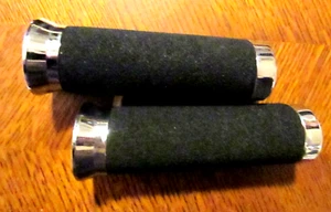 1'' Bar Hand SOFT Grips Cable Throttle Style Fit For Harley Softail Dyna 73-up - Picture 1 of 3