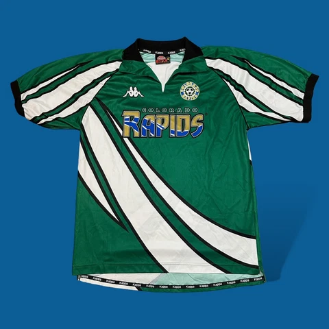 KAPPA Vintage 1990s 1999 2000 COLORADO RAPIDS Soccer MLS Jersey t shirt XL Cover