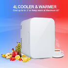 4L Tischplatte Mini Kühlschrank Tragbar Kühler Wärmer Eisbox Kleines Schlafzimmer Auto Büro