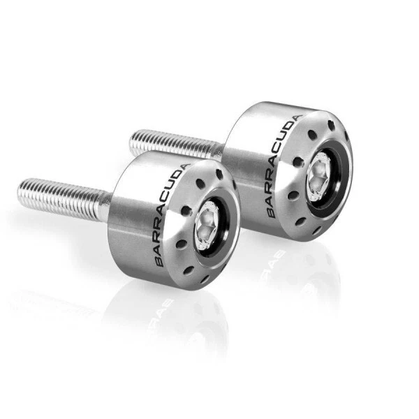 BARRACUDA CONTRAPPESI MANUBRIO BMW BILANCIERI TERMINALI ARGENTO ANTIVIBRANTI - Immagine 1 di 1