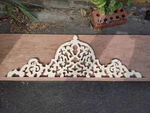 Victorian Style Pediment Header 32 1/4" x 10 1/2" x 5/8 ths. Abstract - Picture 1 of 9