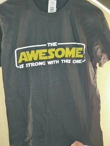 THE AWESOME IS STRONG WITH THIS ONE TEE LUV T SHIRT medium NEW WITH TAGS - Picture 1 of 4