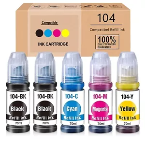 5 Drucker Tinte Refill für EPSON Ecotank ET-2810 ET-2811 ET-2812 ET-2814 ET-2815 - Bild 1 von 8