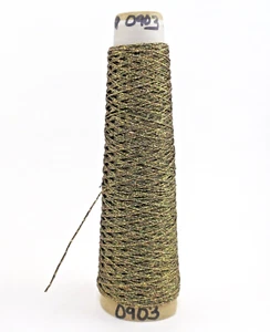 Kreinik Metallic Thread for Stitching Black Gold Mix No Label #12-16 Braid 60M - Picture 1 of 4