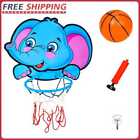 Baby Kids Basketball Hoops Set Indoor Basketball Backboard Toys (Elephant)