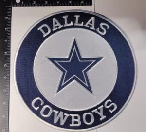 NFL DALLAS COWBOYS Patch STARS LOGO EMBROIDERED PATCH IRON-ON ITEM Est.10" - Picture 1 of 5