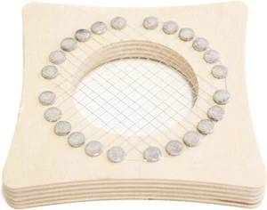 ACCESSORIO TAGLIA PUNTARELLE VERDURA IN LEGNO CM 10 X 10 FORO DIAM 5 ... - Foto 1 di 1