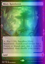 MTG Misty Rainforest (10) Zendikar Rising Expeditions  NM FOIL