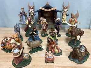 Hawthorne Village THOMAS KINKADE 18 Pc Set - NATIVITY GARLAND COLLECTION - Picture 1 of 21