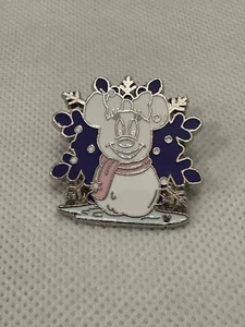 Disney Park Trading Pin - Minnie Mouse Snowman Snowflake CollectionNew - Picture 1 of 2
