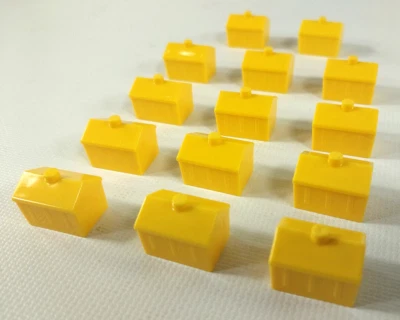 Monopoly JUNIOR 1999 Hasbro 14 YELLOW TICKET BOOTH Game Replacement Parts - Image 1 of 3