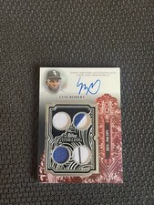 Luis Robert 2023 Topps Sterling # 1/5 Auto Quad Relic Game Used Patch White Sox