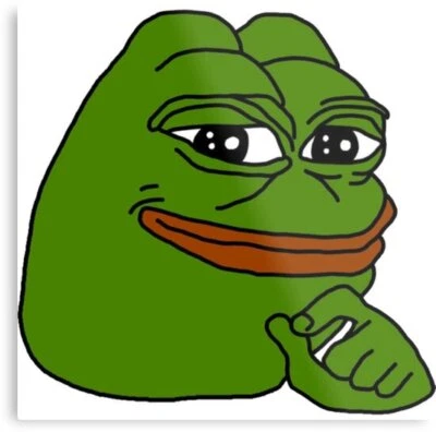 Pepe The Frog 微笑刺绣针织无檐帽 OSFA KEK 全新 — 第 1/2 张图片