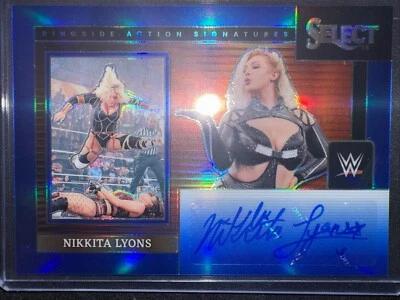 2024 WWE Select Nikkita Lions Blue Auto /49 - Image 1 of 2