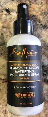 Увлажняющий спрей Shea Moisture ~ африканское черное мыло бамбук древесный уголь матирующий - Изображение 1 из 3