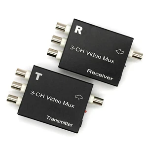 Plug and Play Analog Camera Receiver&Transmitter 3 Channel Video Multiplexer - Picture 1 of 16