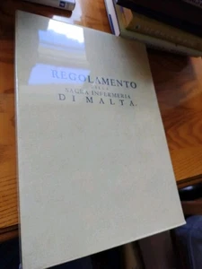 sealed, Regolamento Della SacraInfermeria Di Malta, facsimile of 1725 edition - Picture 1 of 3