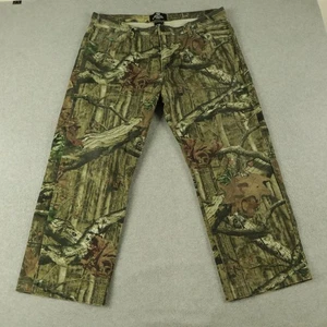 Mossy Oak Pants Mens 38x27 BreakUp Infinity Camo Hunting 5-Pocket Jeans Cotton - Picture 1 of 7