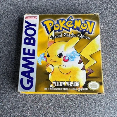 Pokemon Amarillo Edición Especial Pikachu Nintendo Gameboy GB CIB Completo Foto 1 de 4