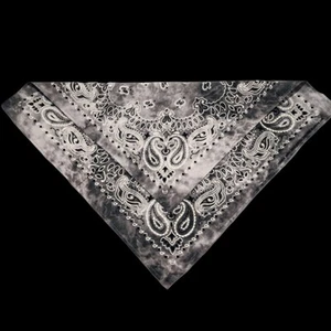 Bandana doppellagig sehr konsistent sehr gutes Material Farbe grau gewaschen - Bild 1 von 3