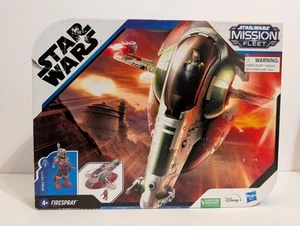 Star Wars Mission Fleet FIRESPRAY Boba Fett Starship Vehicle Slave One F3805 - Picture 1 of 5